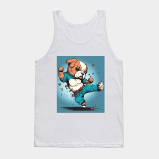 dog knows karate art Tank Top